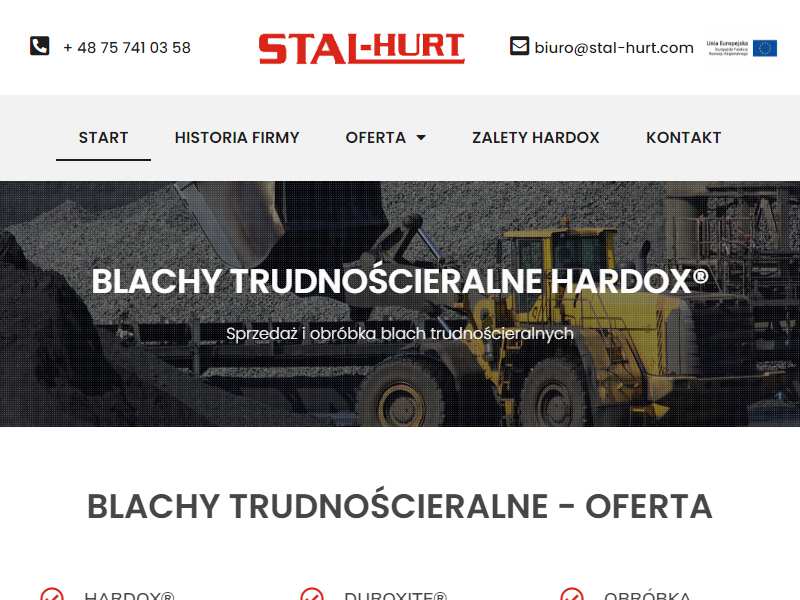 Blacha trudnościeralna STAL-HURT