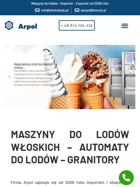 Automaty do lodów włoskich